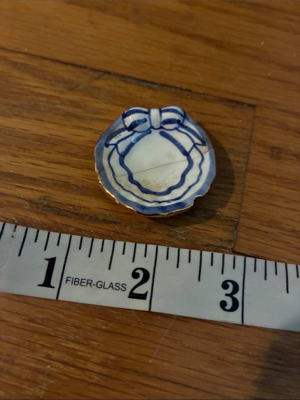 Vintage White and Blue Doll Plate Accessory